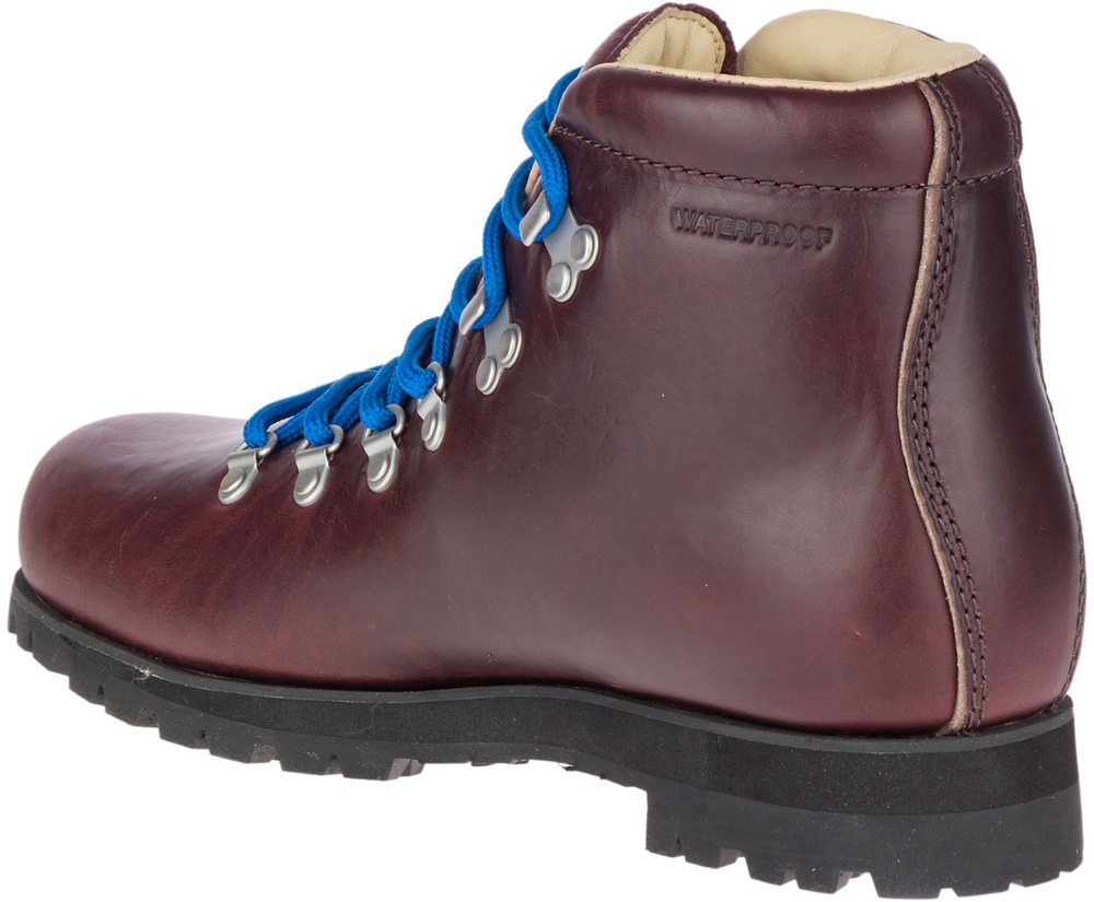 Merrell Boots Burgundy - Wilderness Legend Waterproof - Womens 95CQILMTK